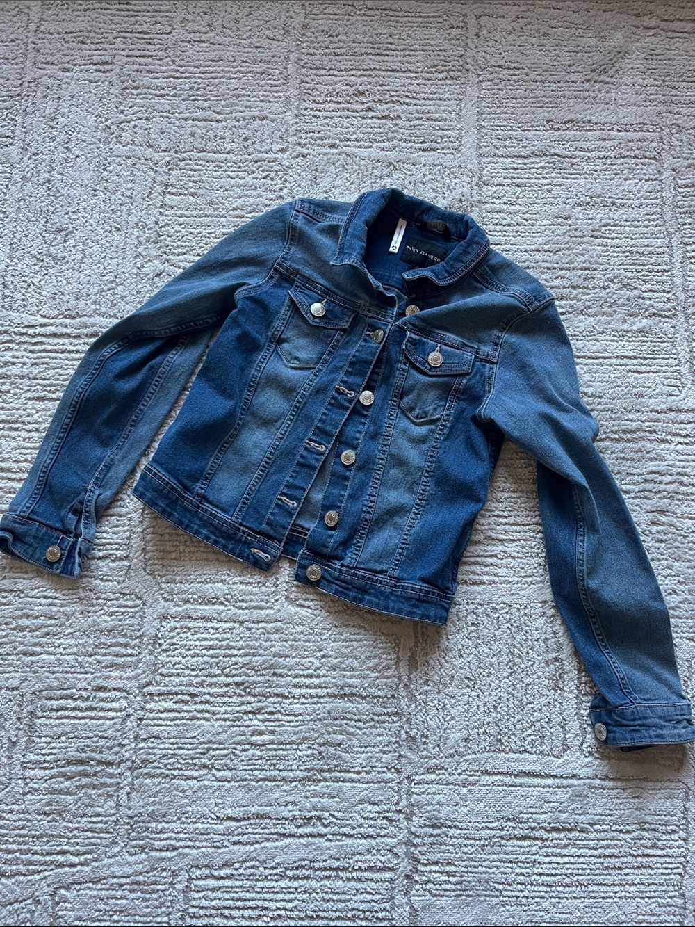 Silver Jeans | Two-Tone Blue Denim Jacket, Girls 10/12